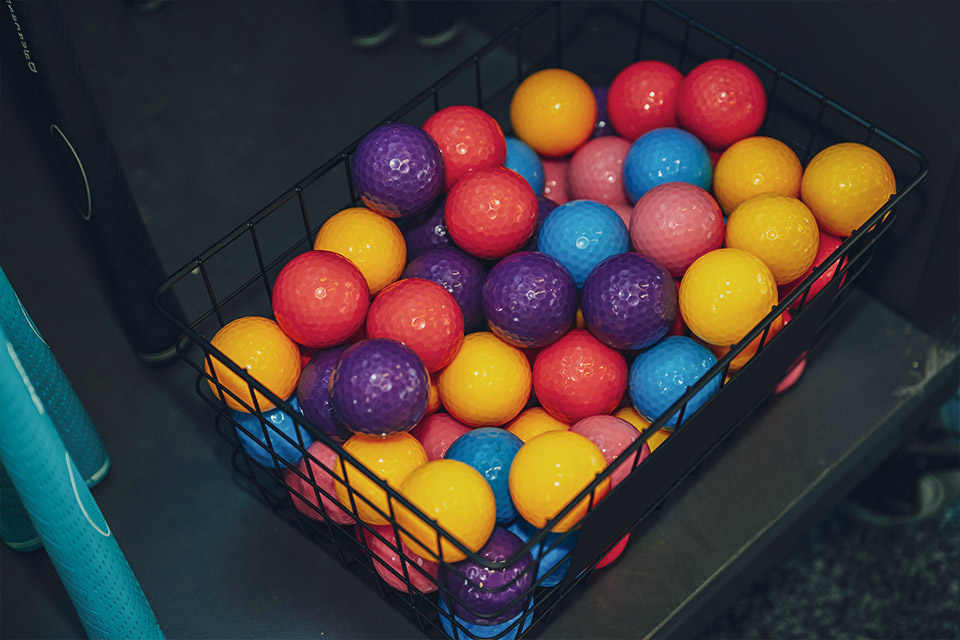 colourful mini golf balls meblourne